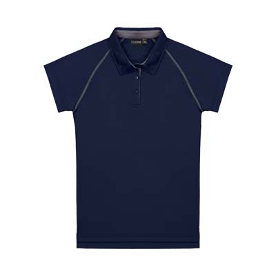 CLOKE-XTW-Performance-Womens-Polo-Navy-Grey-F