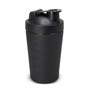 The TRENDS Trojan Metal Shaker is a premium 600ml stainless steel drink mixing shaker. Smart matte finish. Black. Multiple branding options.