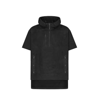 CLOKE-HWFS-Short-Sleeve-Hauroko-Windproof-Fleece-Black