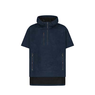 CLOKE-HWFS-Short-Sleeve-Hauroko-Windproof-Fleece-Navy