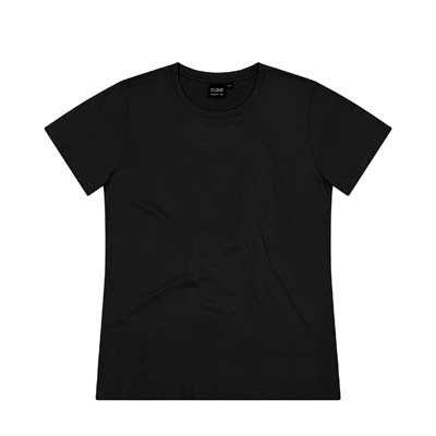 CLOKE-T203-Silhouette-Womens-Tee-Black-F