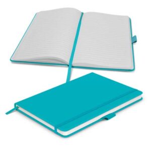 The TRENDS Kingston Notebook is a medium size, A5 notebook. Hard cover. 80 leaves. Multiple branding options available for your logo.