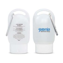The TRENDS Gel Hand Sanitiser is a 30ml convenient tube - with a no mess flip clap and carabiner clip.  Print or Digital Label available for branding.