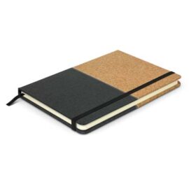 The TRENDS Cumbria Notebook is an approx A5 notebook with combination of cork and heather style PU outer.  Multiple branding options available.  Great custom notebooks.