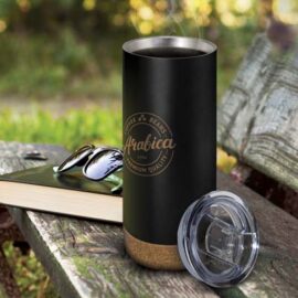 The TRENDS Cyprus Vacuum Cup is a tall 500ml double wall, vacuuming insulated, powder coated, stainless steel cup. Great custom cups with a difference.
