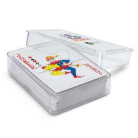 The TRENDS Saloon Playing Cards is a set of playing cards with patterned back. Branding on the clear acrylic case.  Great promo products for events.