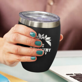 The TRENDS Verona Vacuum Cup is a premium 300ml double wall, vacuum insulated, powder coated cup. Push on slider lid. Printed or engraved.