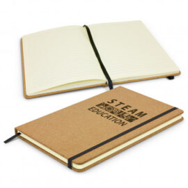 The TRENDS Somerset Cork Notebook is a medium size (A5) notebook with trendy natural cork finish.  80 leaves.  Multiple branding options.  Great custom notebooks.
