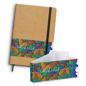 The TRENDS Somerset Cork Notebook is a medium size (A5) notebook with trendy natural cork finish. 80 leaves. Multiple branding options. Great custom notebooks.