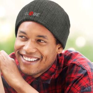 The TRENDS Nebraska Heather Cable Knit Beanie is a stylish cable knit beanie.  2 tone acrylic yarn.  Embroidery available.  4 colours.  