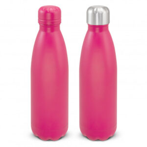 The TRENDS Mirage Powder Coated Vacuum Bottle is a trendy 500ml double wall, vacuum insulated stainless steel bottle.  Powder coated. 24 colours - available with your logo.