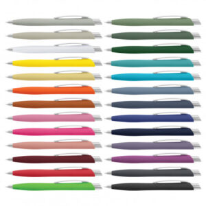 The TRENDS Javalin Pen is a retractable plastic ballpoint pen.  26 colours.  Branding available with your logo.  Great custom pens from TRENDS.