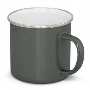 The TRENDS Bendigo Enamel Mug is a durable 500ml stainless steel mug with stylish enamel finish.  9 colours.  Printing available on side and bottom.