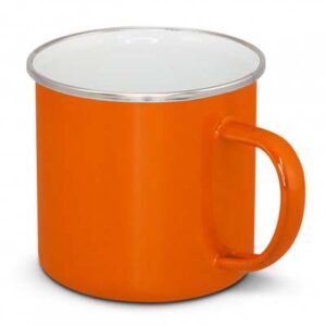 The TRENDS Bendigo Enamel Mug is a durable 500ml stainless steel mug with stylish enamel finish. 9 colours. Printing available on side and bottom.