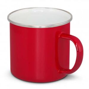 The TRENDS Bendigo Enamel Mug is a durable 500ml stainless steel mug with stylish enamel finish. 9 colours. Printing available on side and bottom.