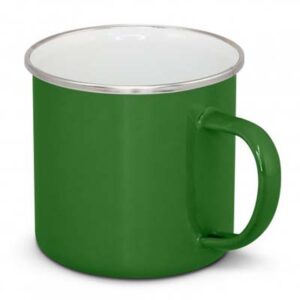 The TRENDS Bendigo Enamel Mug is a durable 500ml stainless steel mug with stylish enamel finish. 9 colours. Printing available on side and bottom.