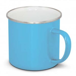 The TRENDS Bendigo Enamel Mug is a durable 500ml stainless steel mug with stylish enamel finish. 9 colours. Printing available on side and bottom.