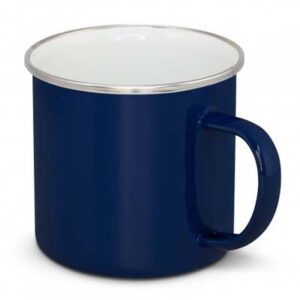 The TRENDS Bendigo Enamel Mug is a durable 500ml stainless steel mug with stylish enamel finish. 9 colours. Printing available on side and bottom.