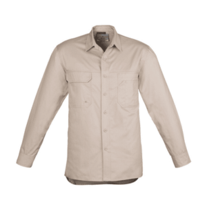 The Syzmik Mens Light Weight Tradie Shirt - Long Sleeve is a 145gsm light weight cotton twill shirt. 4 colours. Great Syzmik lightweight workwear shirts.