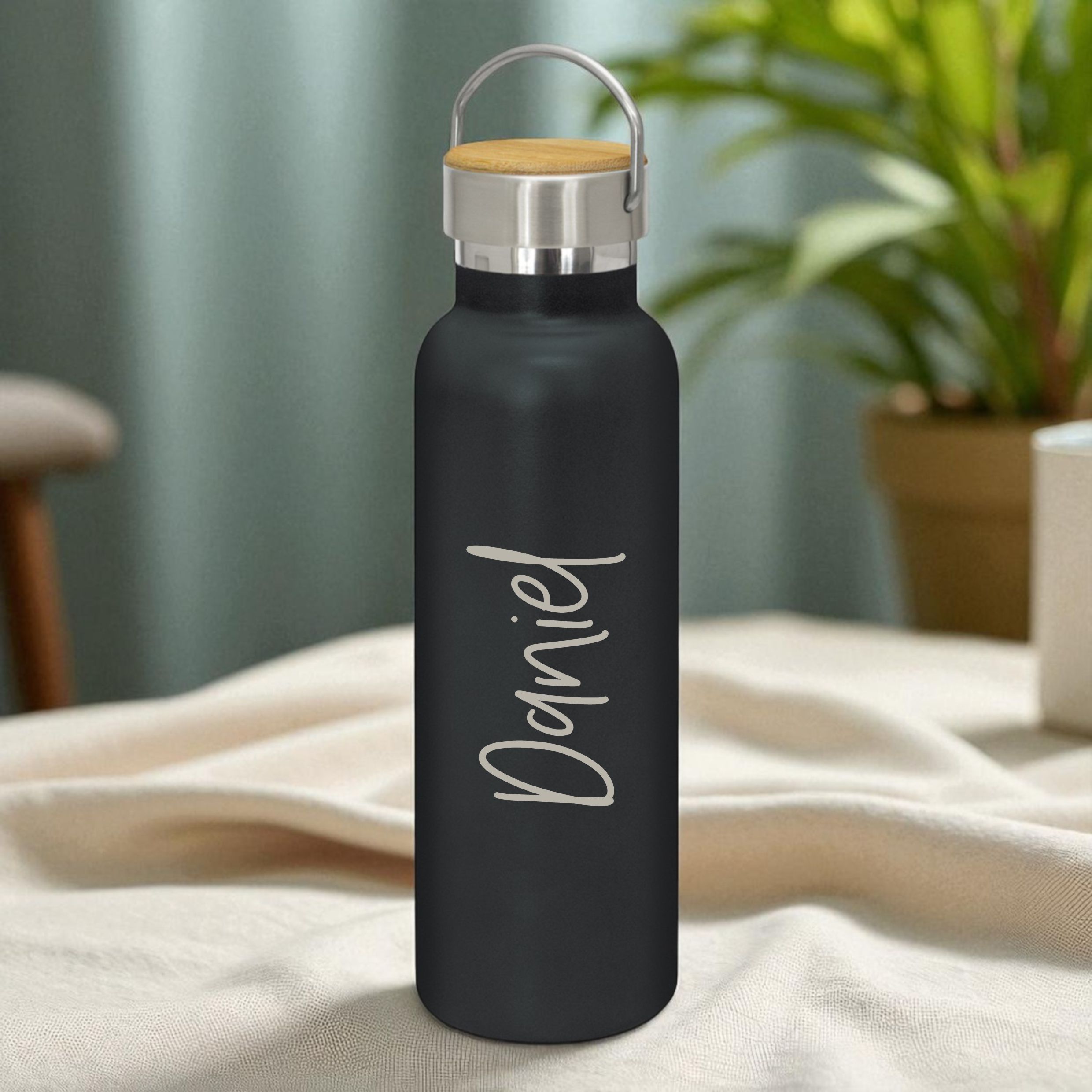 Personalised Drink Bottle Engraved Drink Bottle with Handle