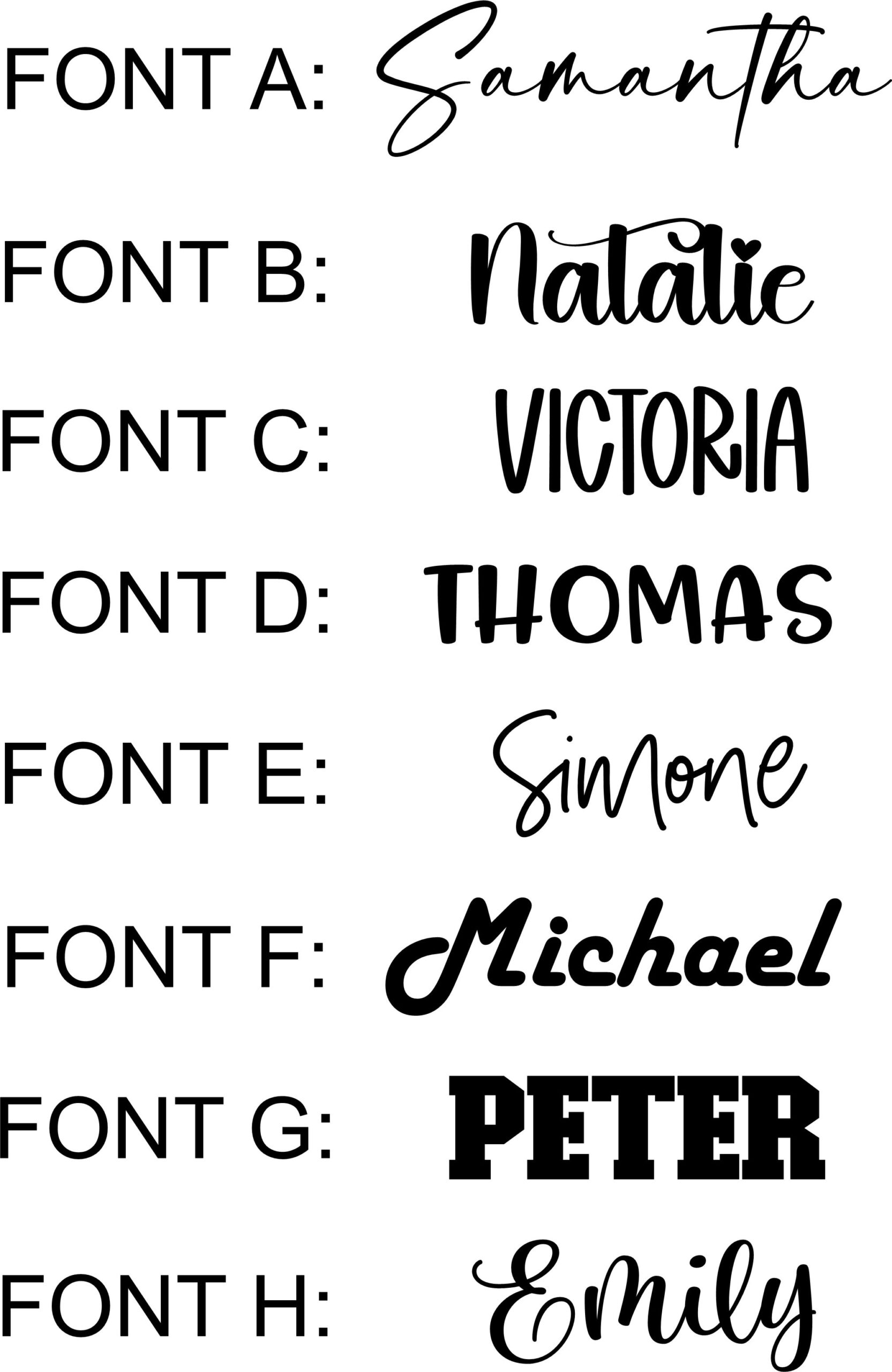 Fonts for Fundraiser
