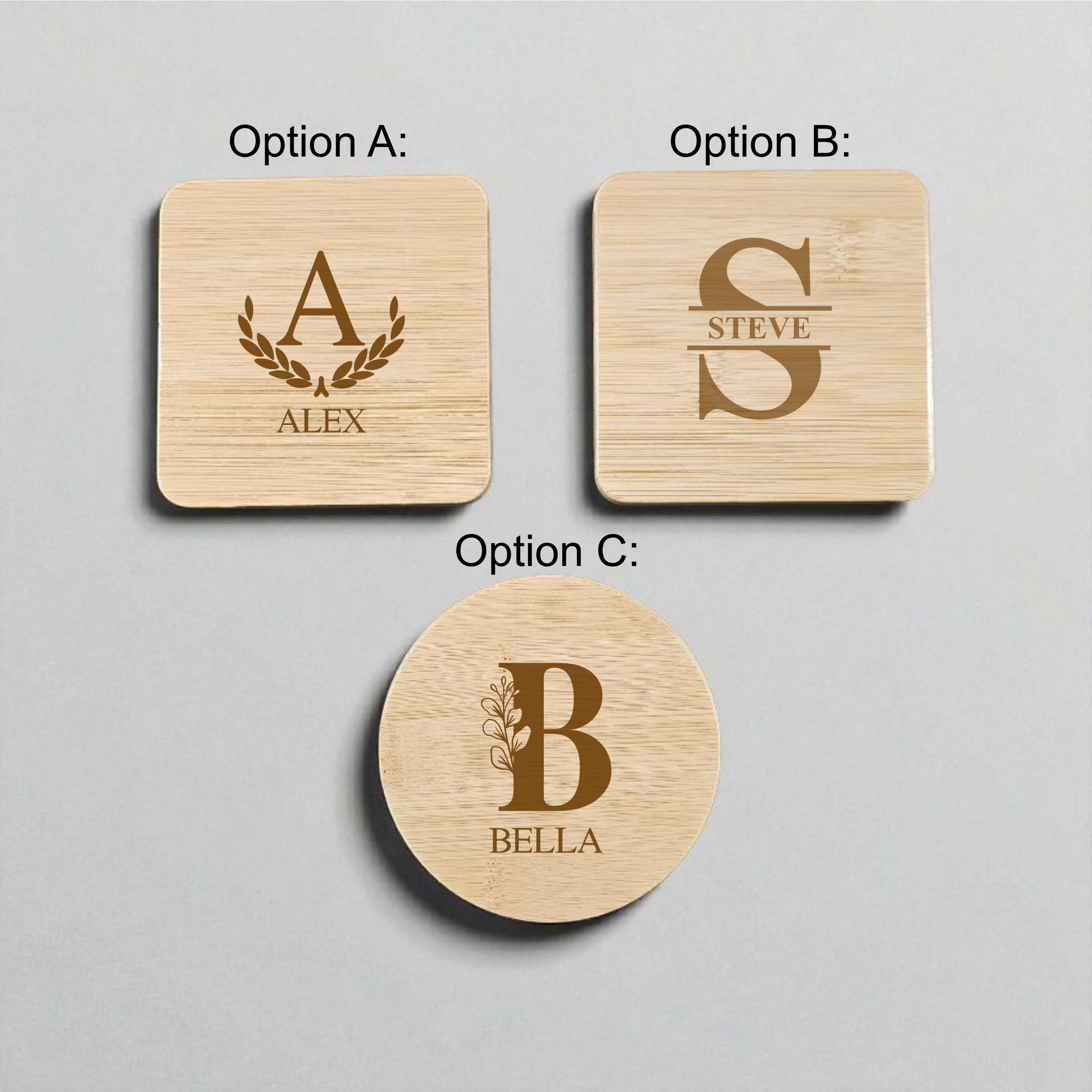 Monogram options