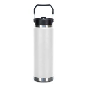 The TRENDS Frontier Hyke Vacuum Bottle is a 900ml double wall vacuum bottle. Made for the outdoors. Stainless steel, popwder coated. Straw lid. 3 colours.