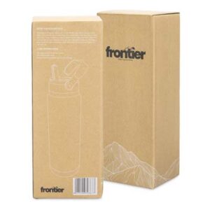 The TRENDS Frontier Hyke Vacuum Bottle is a 900ml double wall vacuum bottle. Made for the outdoors. Stainless steel, popwder coated. Straw lid. 3 colours.