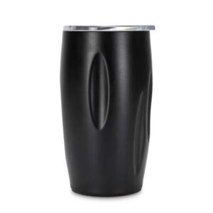 The SPICE Nazare Vacuum Tumbler is a 330ml tumbler built for everyday use. Double wall vacuum construction. Black. Carbon Neutral. Recycled stainless Steel.