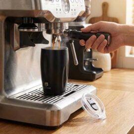 The SPICE Nazare Vacuum Tumbler is a 330ml tumbler built for everyday use. Double wall vacuum construction. Black. Carbon Neutral. Recycled stainless Steel.