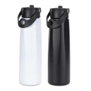 The TRENDS SPICE Calypso Bottle is a 1L double wall vacuum bottle. Built for long days and serious hydration. 100% carbon neutral. Black or White.