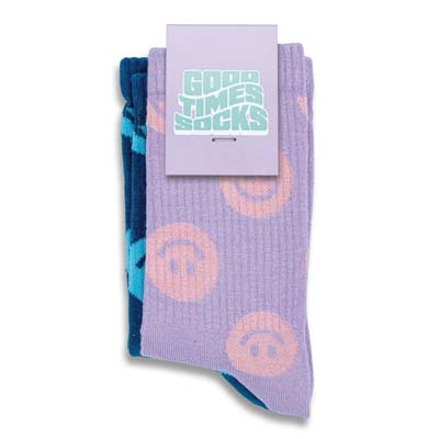 134222 TRENDS Pixel Knitted Bamboo Crew Socks