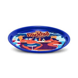 The TRENDS Tavern Serving Tray is a classic 370mm serving tray. Made from polystyrene and built for hospitality and events. Non slip surface. Full colour branding