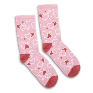 The TRENDS Jolly Knitted Bamboo Kids Socks are a set of 2 pairs of crew socks. 80% bamboo. Custom colour knit and heel. Up to 6 colours. 2 sizes.