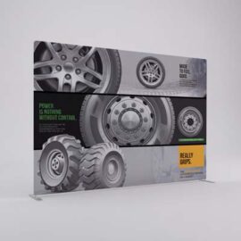 The TRENDS Straight Portable Display Wall is a high impact display solution. Ideal for events, trade shows and conferences. Aluminium frame, interchangeable graphics.