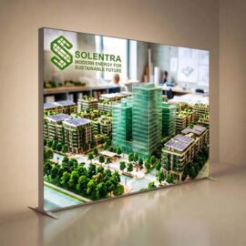 The TRENDS Lightbox Display Wall is a large format backlit display for high impact branding. Integrated LED illumination. Single and double sided options available.