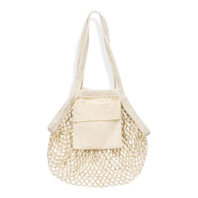 133645 TRENDS Cotton Mesh Foldaway Tote Bag
