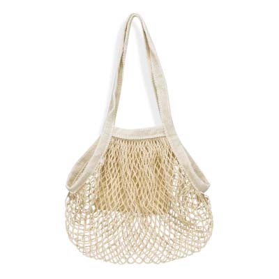 133645 TRENDS Cotton Mesh Foldaway Tote Bag