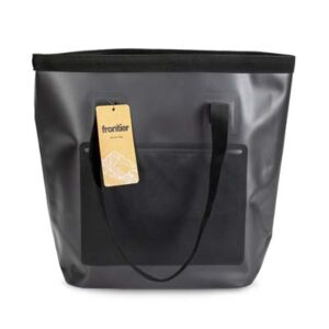 The TRENDS Frontier Bucket Bag is a 21 litre water resistant bag built for the outdoors.  Black. Multiple branding options.