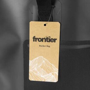 The TRENDS Frontier Bucket Bag is a 21 litre water resistant bag built for the outdoors.  Black. Multiple branding options.
