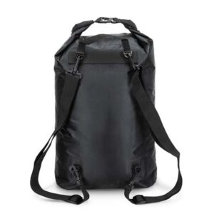 The TRENDS Nevis Dry Bag 20L is made from durable 210T nylon with heat sealed water resistant seams.  Available in Black.  Branding available with your logo.