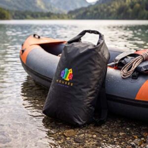 The TRENDS Nevis Dry Bag 20L is made from durable 210T nylon with heat sealed water resistant seams.  Available in Black.  Branding available with your logo.